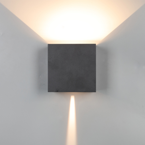  Apliques Exterior - APLIQUE EXTERIOR LED* 2*10W 2700K DIM NEGRO