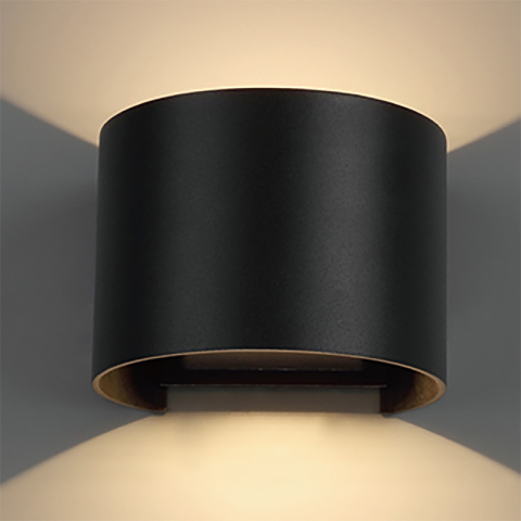  Apliques Exterior - APLIQUE EXTERIOR LED R.* 2*6W 2700K DIM NEGRO