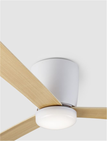 DELL plafoniera - 9952335 - Aluminium Wood & Matt White 3ABS Wood Blades [8]