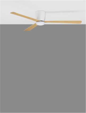 DELL plafoniera - 9952335 - Aluminium Wood & Matt White 3ABS Wood Blades [5]