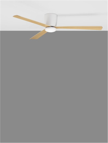 DELL plafoniera - 9952335 - Aluminium Wood & Matt White 3ABS Wood Blades [6]