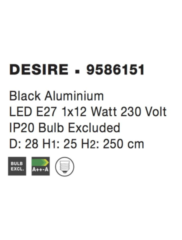 DESIRE suspensie SP1 - 9586151 - Black Aluminium [3]