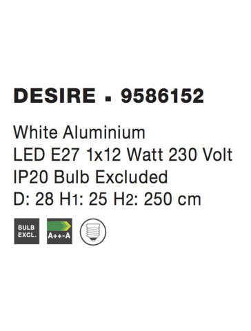 DESIRE suspensie SP1 - 9586152 - White Aluminium [2]