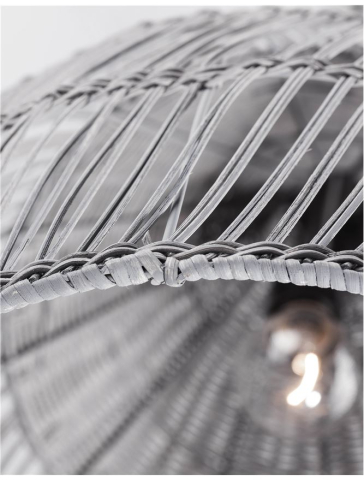 DESTIN suspensie SP1 - 9586702 - Gray Ratan Black Fabric Wire & Base [6]