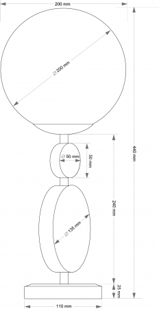 DIMARO DIM-LG-1(N) - Veioza clasica - Kutek [1]