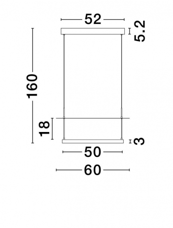 Suspensie moderna LED - Diona diam 60 cm - LED 40 Watt - 3000K [4]
