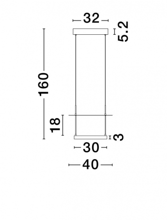 Suspensie moderna LED - Diona diam 40 cm - LED 29 Watt - 2700K [3]