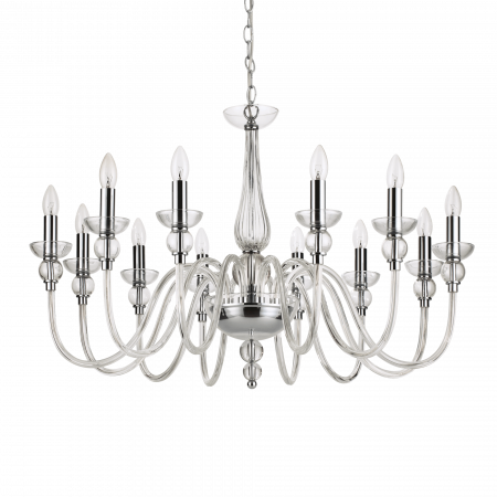 Candelabre - CANDELABRU CLASIC STICLA - DOGE SP12  - IDEAL-LUX