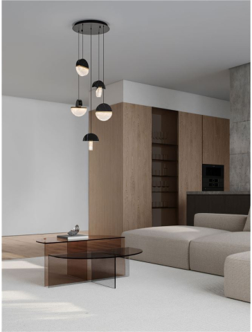 DORIN SP3 Black Marble, Brass Gold Metal