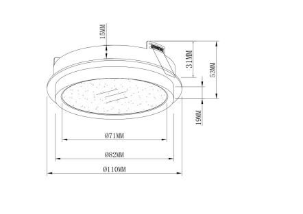 Spot incastrat Maytoni - Downlight Hoop DL086-GX53-RD-BG [3]