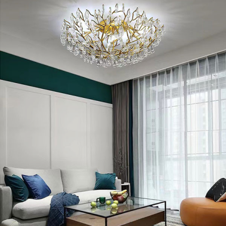 Plafoniera moderna ROMAN D60 - Lucecrea Light - structura aluminiu auriu [2]