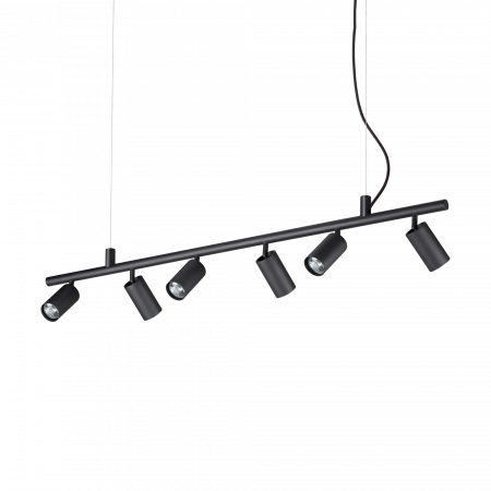 Candelabre - SUSPENSIE MODERNA DYNAMITE SP6 NERO - IDEAL-LUX