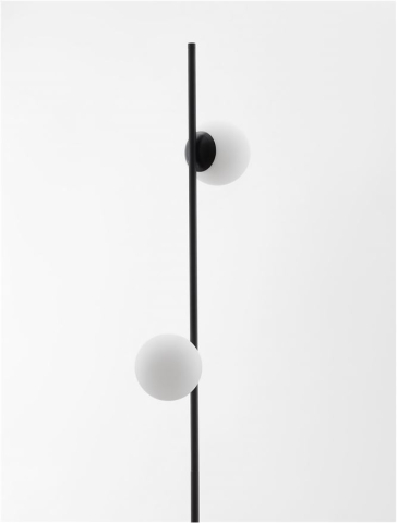 EDEM lampadar - 9061437 - Sandy Black Aluminium & Opal Glass [2]