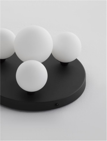 EDEM pafoniera - 9080128 - Sandy Black Aluminium Opal Glass [2]