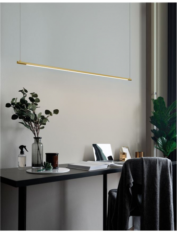 Elettra SP1 120 orizontal gold - suspensie moderna LED [1]