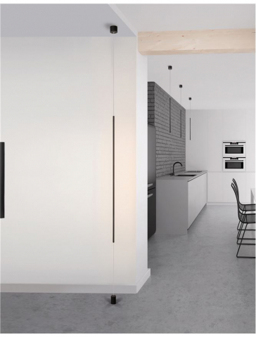 Elettra SP1 120 vertical  - NEGRU - suspensie moderna LED [5]