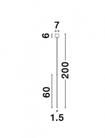 Elettra SP1 60 vertical  - gold - suspensie moderna LED [4]