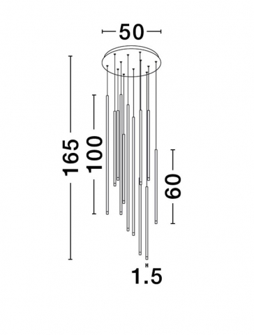 Elettra SP 60W - black - suspensie moderna LED [2]