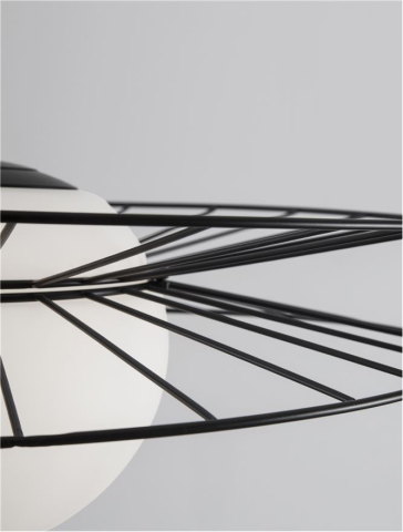ELLERY suspensie SP1 - 9043302- Sandy Black Metal & Opal Glass [4]