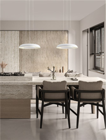 EPOS SUSPENSIE SP60 - Triac Dimmable Sandy White Aluminium & Acrylic