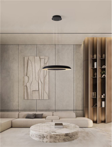 EPOS SUSPENSIE SP60 - Triac Dimmable Sandy Black & White Metal & Polycarbonate