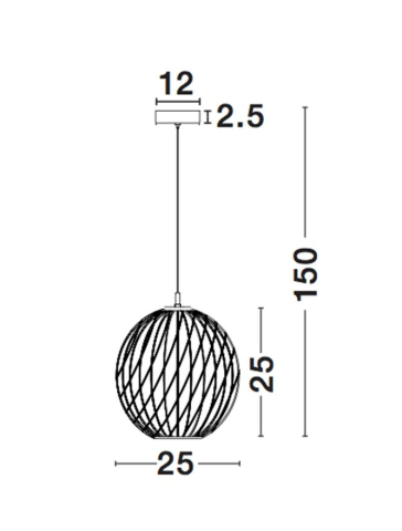 ERIBERTO suspensie SP1 - 8436421 - Rust Copper Metal [2]