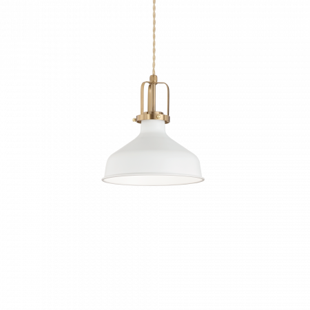 Lustre simple - CANDELABRE CLASICE INDUSTRIALE ERIS-1 SP1 BIANCO - IDEAL-LUX