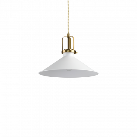 Lustre simple - LUSTRE CLASICE INDUSTRIAL - ERIS-3 SP1 BIANCO - IDEAL-LUX