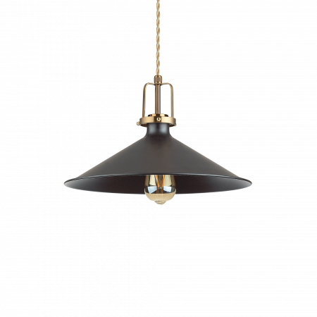Lustre simple - SUSPENSIE STIL INDUSTRIAL ERIS-4 SP1 NERO - IDEAL-LUX