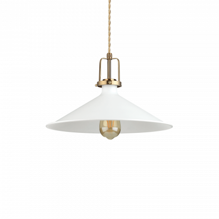 Lustre simple - SUSPENSIE STIL INDUSTRIAL ERIS-4 SP1 BIANCO - IDEAL-LUX