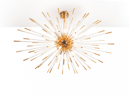 Lustre simple - Evasion 381635 ·EVASION· LAMP, 9L., GOLD - Suspensie moderna