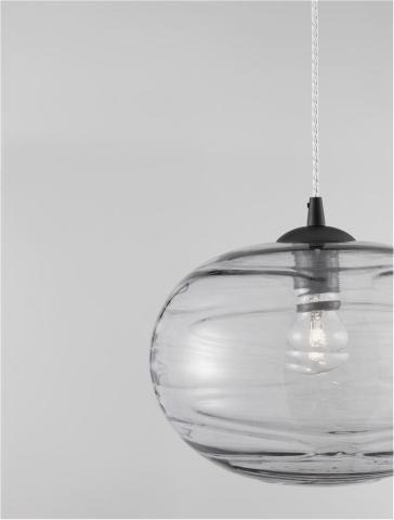 EVLEEN suspensie SP1 - 9009257 - Matt Black Metal & Light Grey Glass [3]