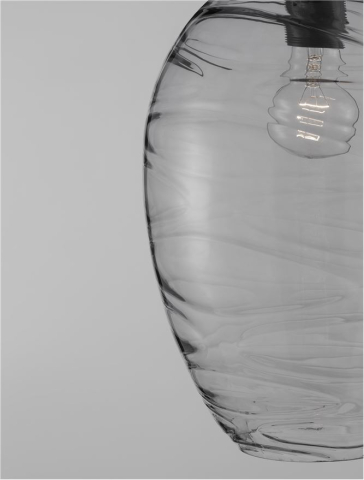 EVLEEN suspensie SP1 - 9009259 - Matt Black Metal & Light Grey Glass [3]
