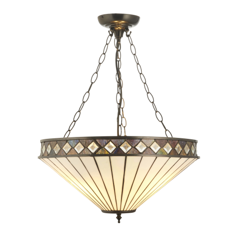 Lustre simple (suspensie) - Suspensie Fargo, 3 surse de lumină, mare, model inversat