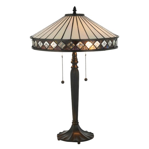 Lampă de masă Fargo, 2 surse de lumină, medie
