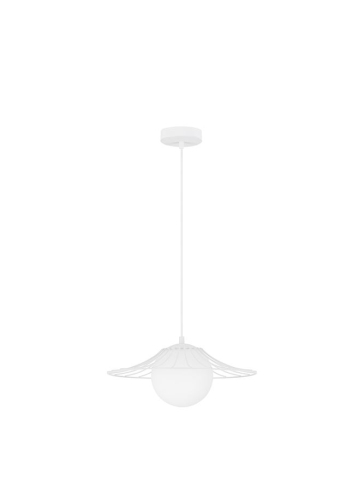 Lustre simple - FLY suspensie SP1 - 9620127 - Matt White Metal