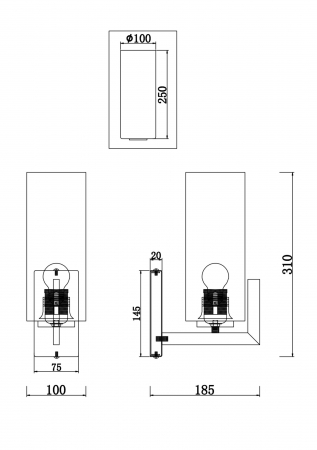 APLICA FORTANO AP1 - MOD089wL-016BS - MAYTONI [2]