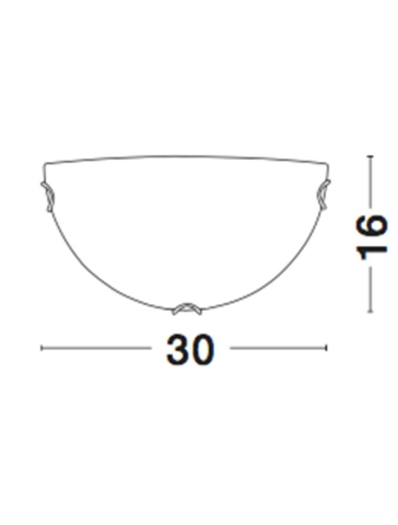 GIORNO aplica AP1 - 605803 - Alabaster Glass Chrome Metal [2]