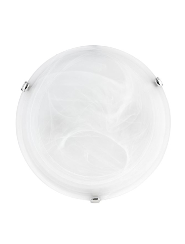 Plafoniere - GIORNO plafoniera - 605801 - Alabaster Glass Chrome Metal