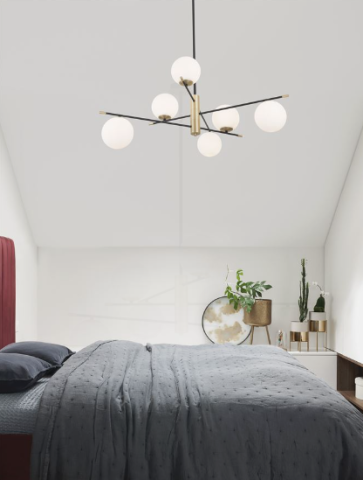Lustre simple - GIT Suspensie SP6 Matt Black