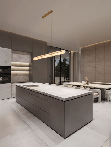 Lustre simple - Gloree - suspensie moderna LED Liniar 120 cm