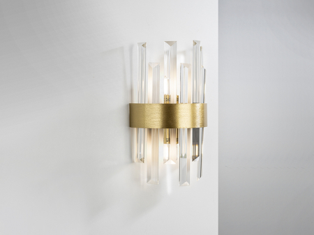 Aplice - Aplica moderna CROWN WALL LAMP, 2L., GOLDEN - Nova Luce