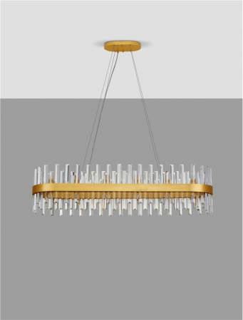 CROWN Suspension LAMP, 28L., GOLDEN - NovaLuce [2]