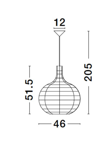 GRIFFIN suspensie SP1 - 9586508 - Paper Mocca Black Fabric Wire & Base [8]