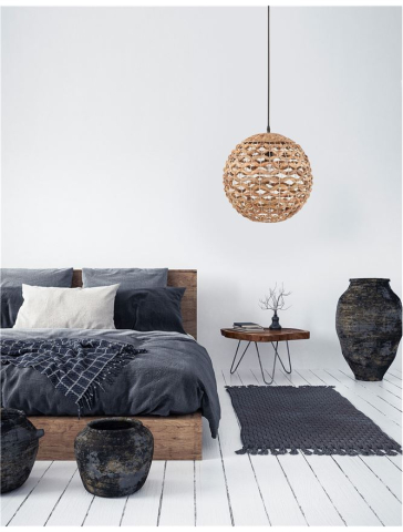 GRIFFIN suspensie SP1 - 9587121 - Dried Water Hyacinth Black Fabric Wire & Base