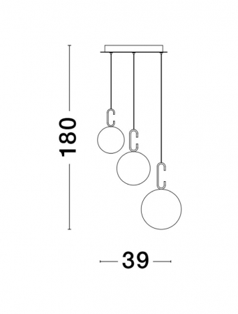 Suspensie moderna Hook SP3 - 9695223 - corpuri de iluminat moderne [2]