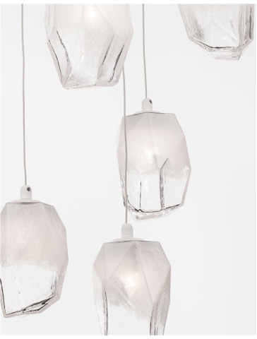 ICE suspensie SP5 - 9160235 - Gradient White Colour Glass & White Metal [4]