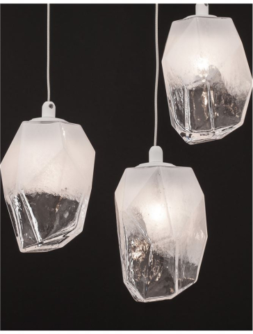 ICE suspensie SP5 - 9160235 - Gradient White Colour Glass & White Metal [5]