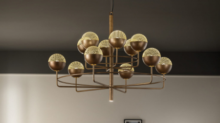 Lustre simple - Suspensie moderna Iglu S12+1 Masiero