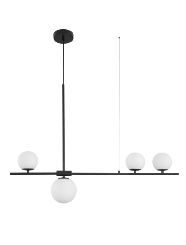 IMPERO suspensie SP4 - 9100441 - White Frosted Glass Black Metal [1]